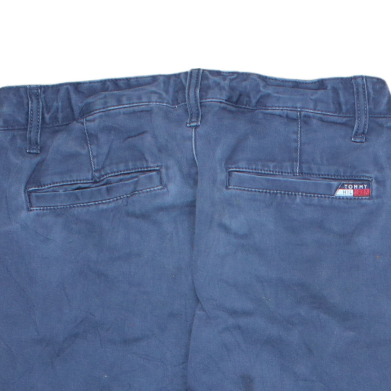 Tommy Hilfiger Boys Blue Chino Trousers Size 164 Slim Fit Cotton Blend