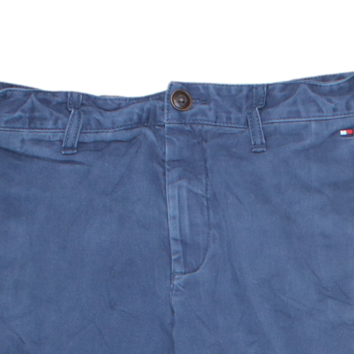 Tommy Hilfiger Boys Blue Chino Trousers Size 164 Slim Fit Cotton Blend