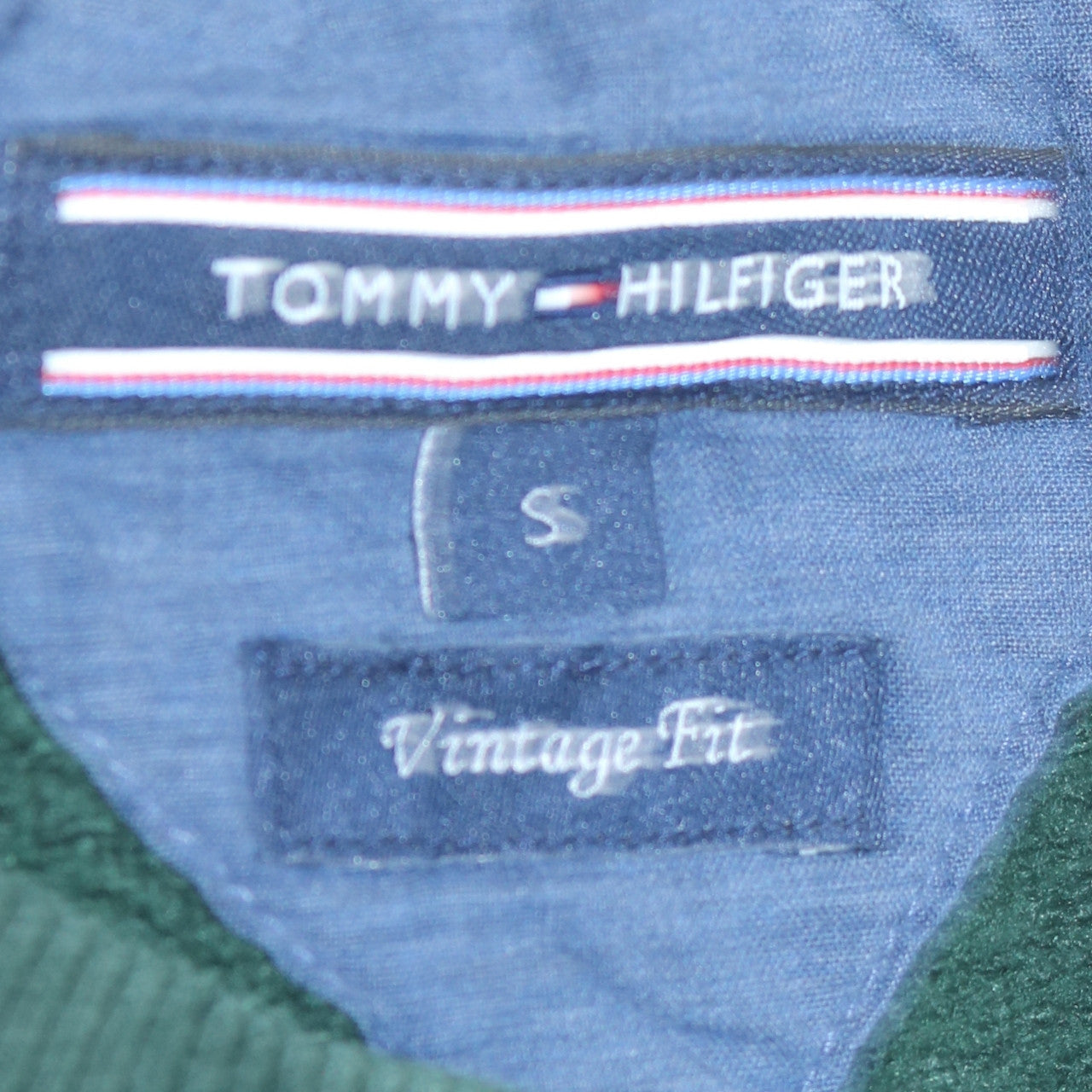 Tommy Hilfiger Mens Green Small Pullover Sweatshirt Classic Fit
