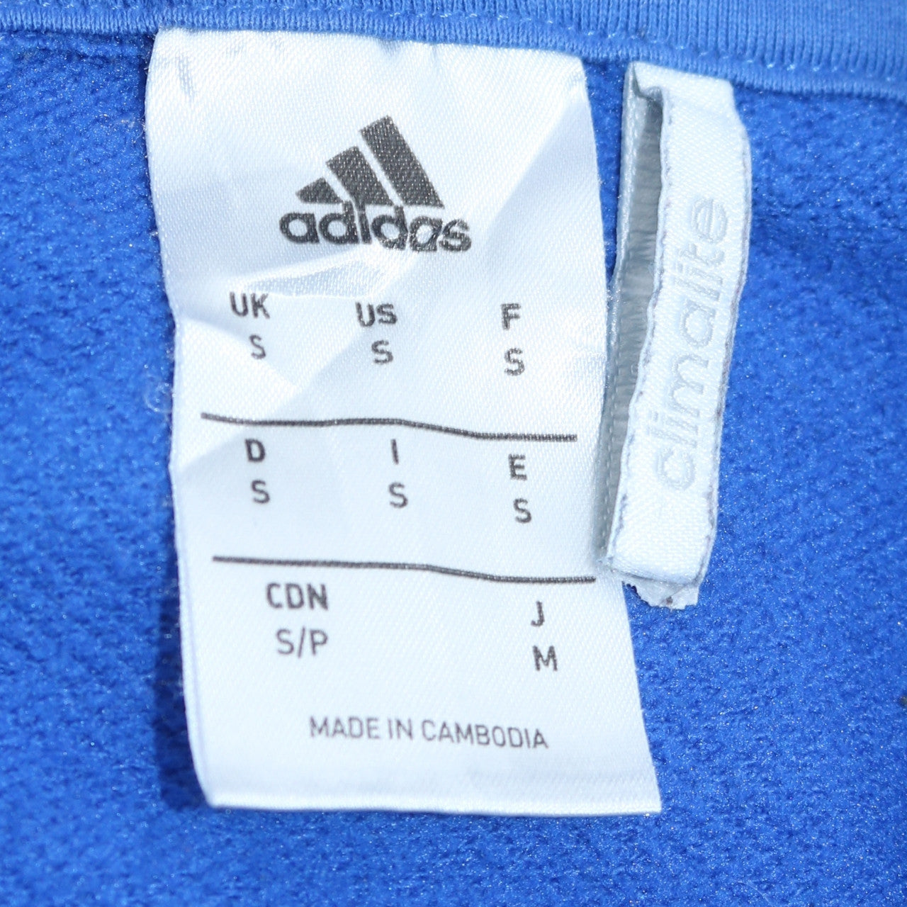 Adidas Men's Blue Hooded Pullover Sweatshirt Small