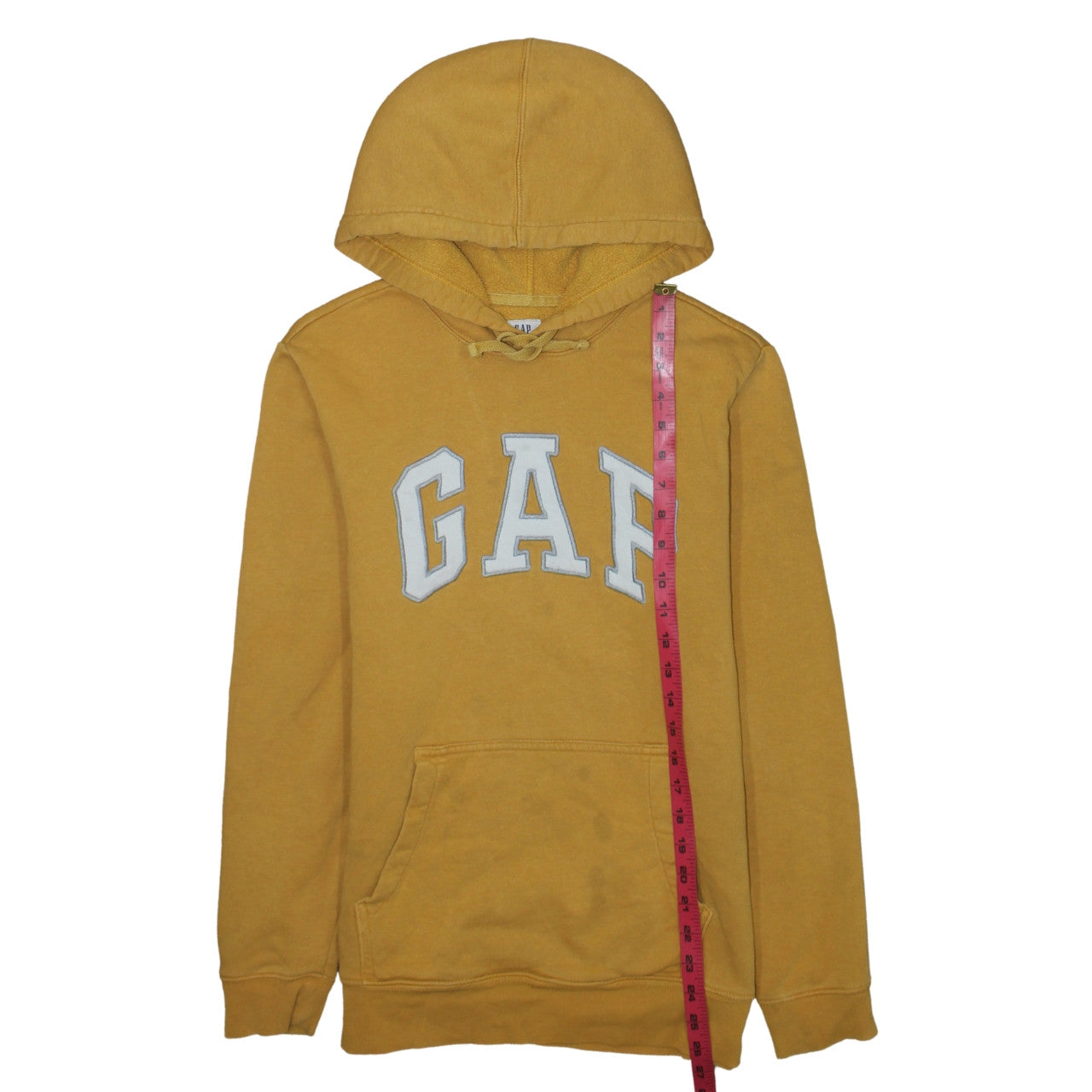 GAP Women Mustard Yellow Pullover Hoodie Small Cotton Blend