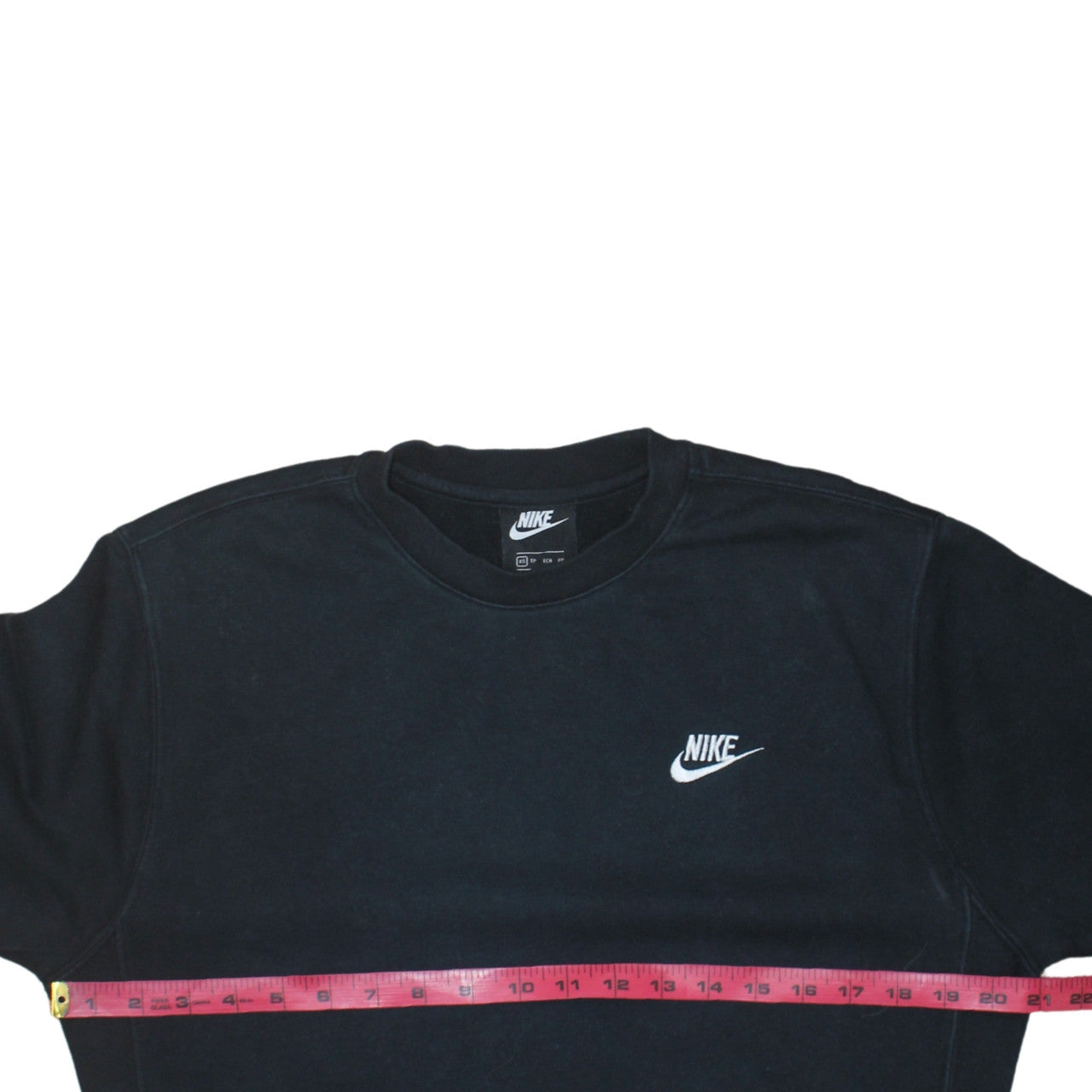 Nike Womens Black XS Pullover Crew Neck Logo Sweatshirt
