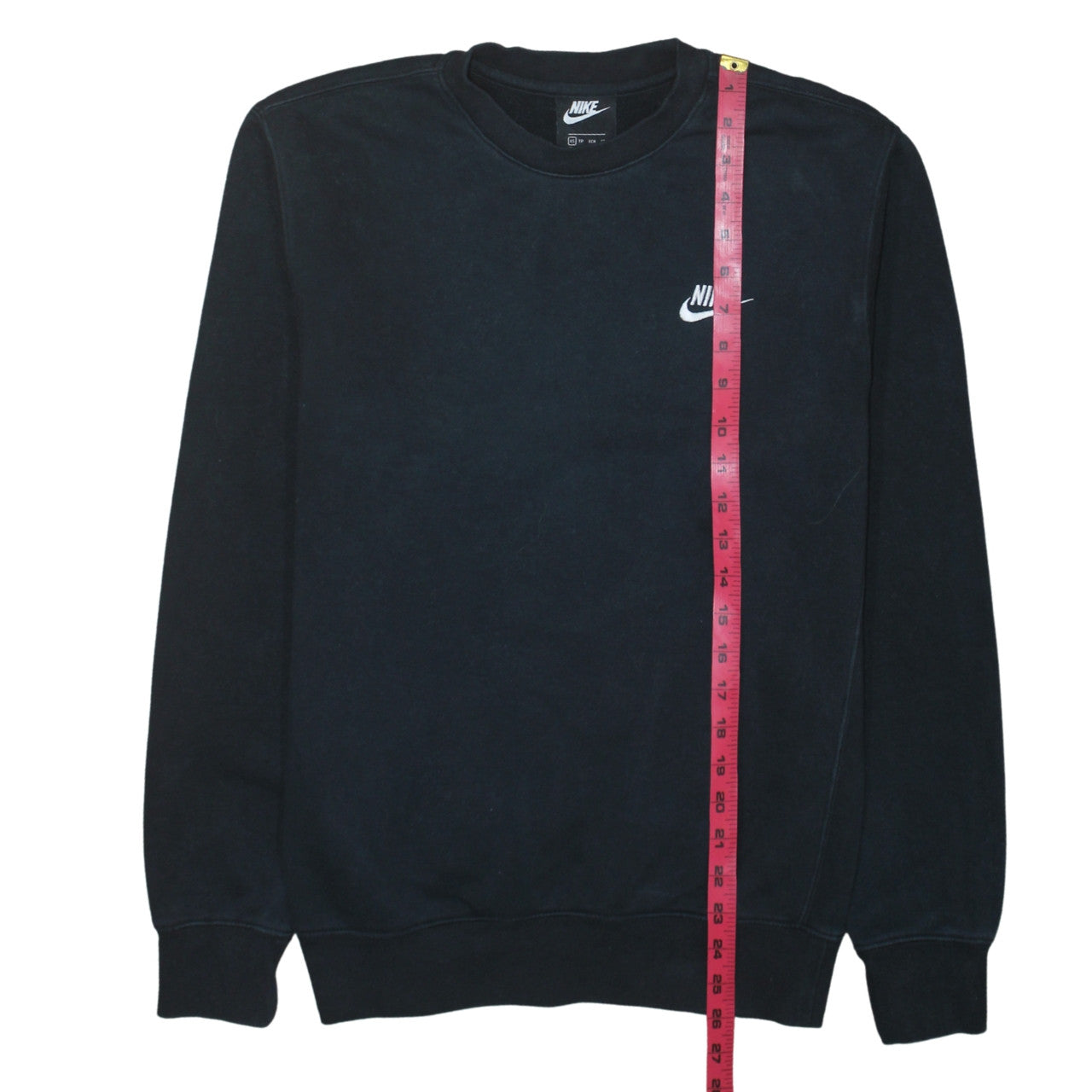 Nike Womens Black XS Pullover Crew Neck Logo Sweatshirt
