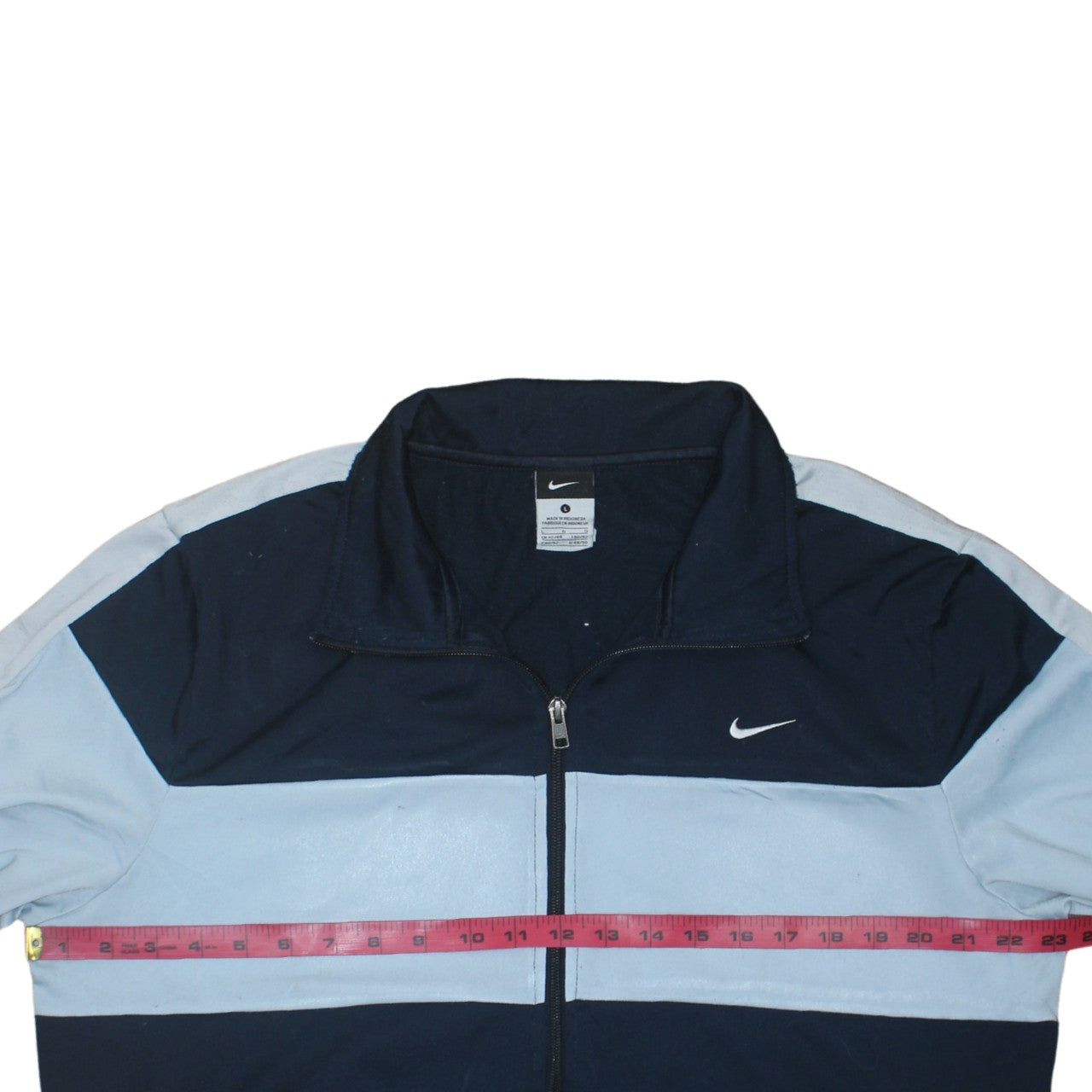 Nike Men's Blue Full Zip Sweatshirt Large Polyester Athletic Top