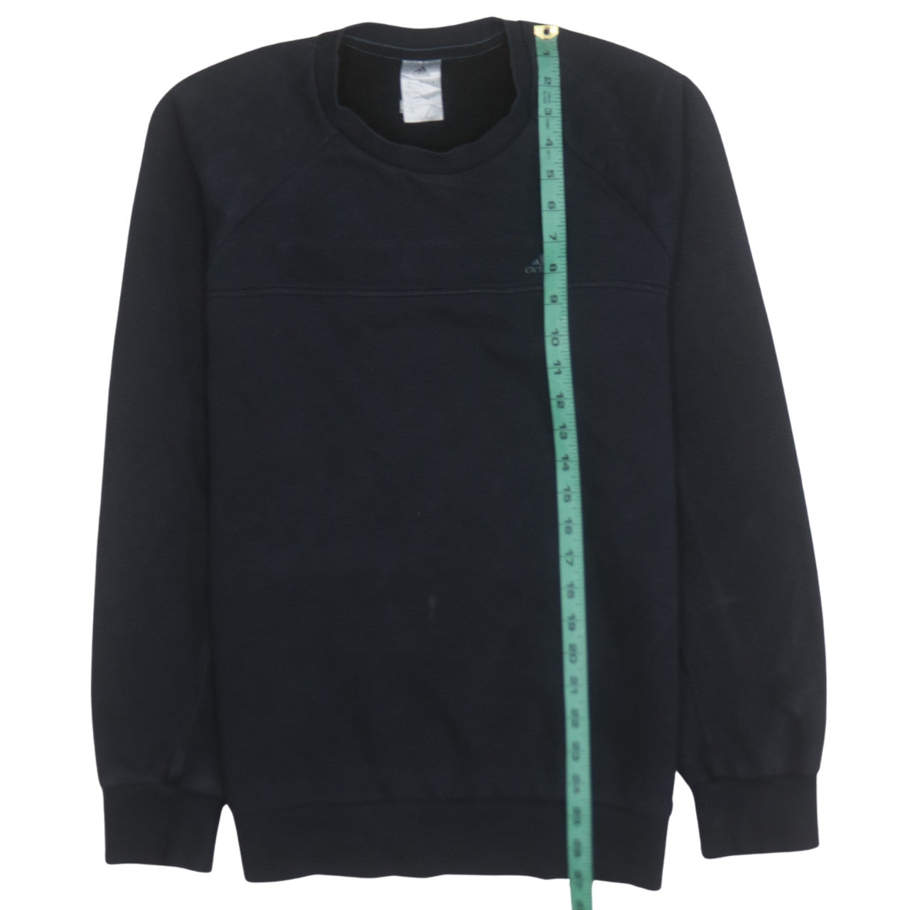 Adidas Men's Black Small Pullover Crew Neck Fleece Sweatshirt