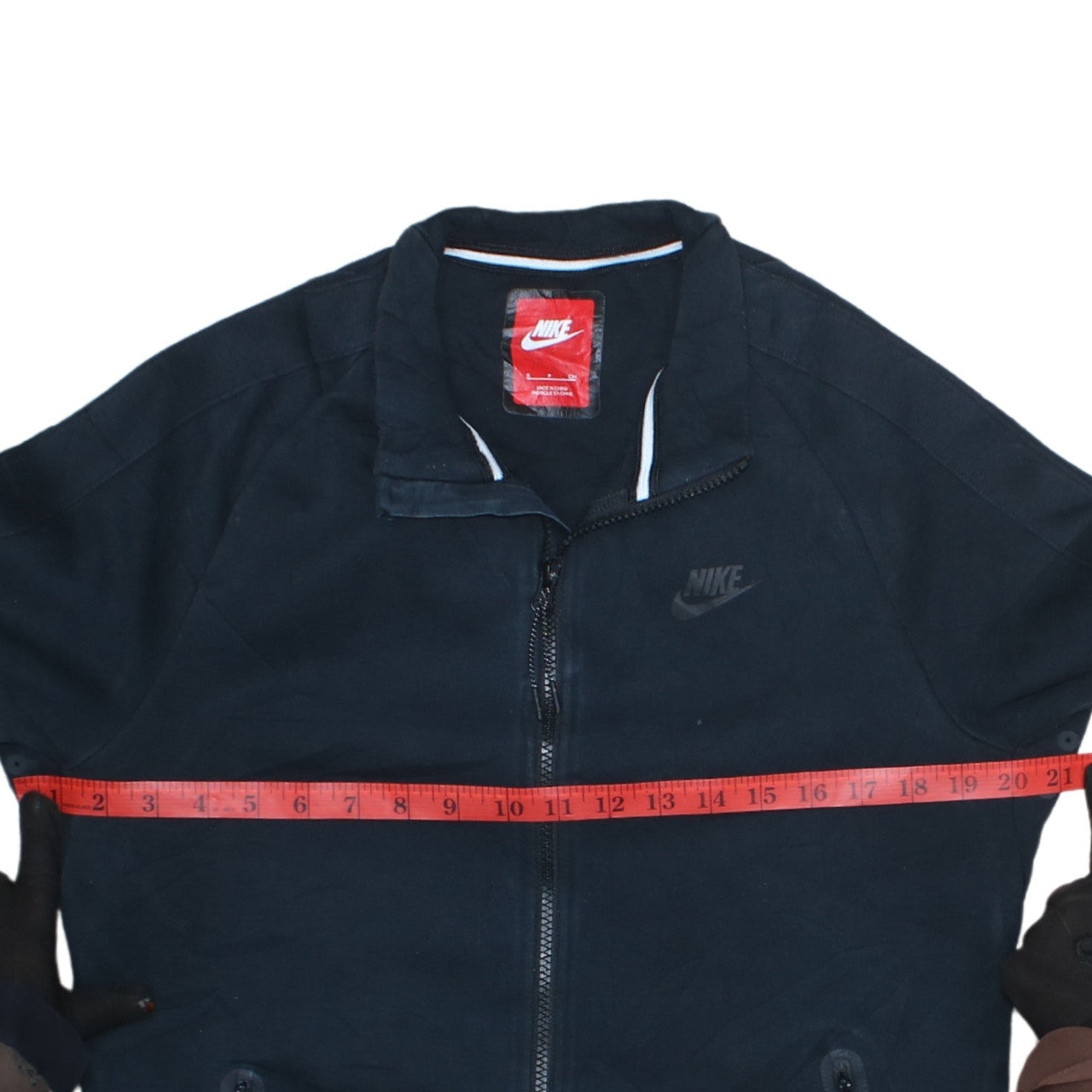 Nike Men's Black Full Zip Sweatshirt Small Size Regular Fit