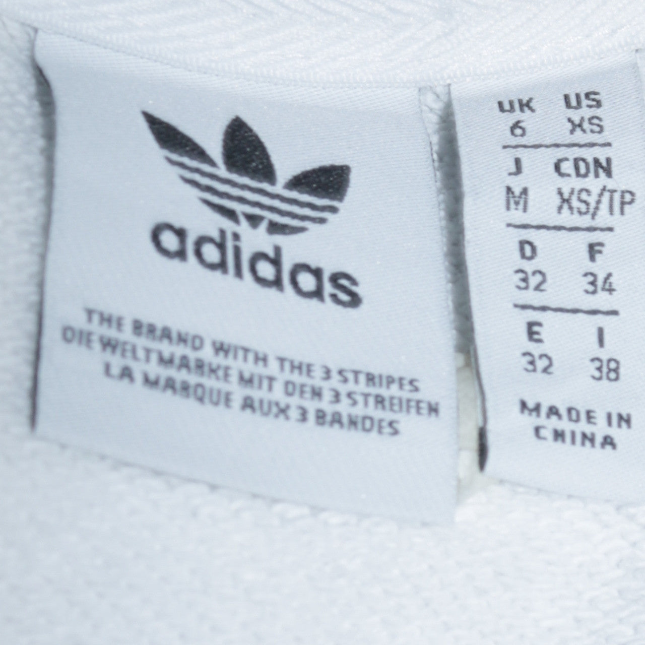 Adidas Women White Crew Neck Long Sleeve Logo Sweatshirt XS