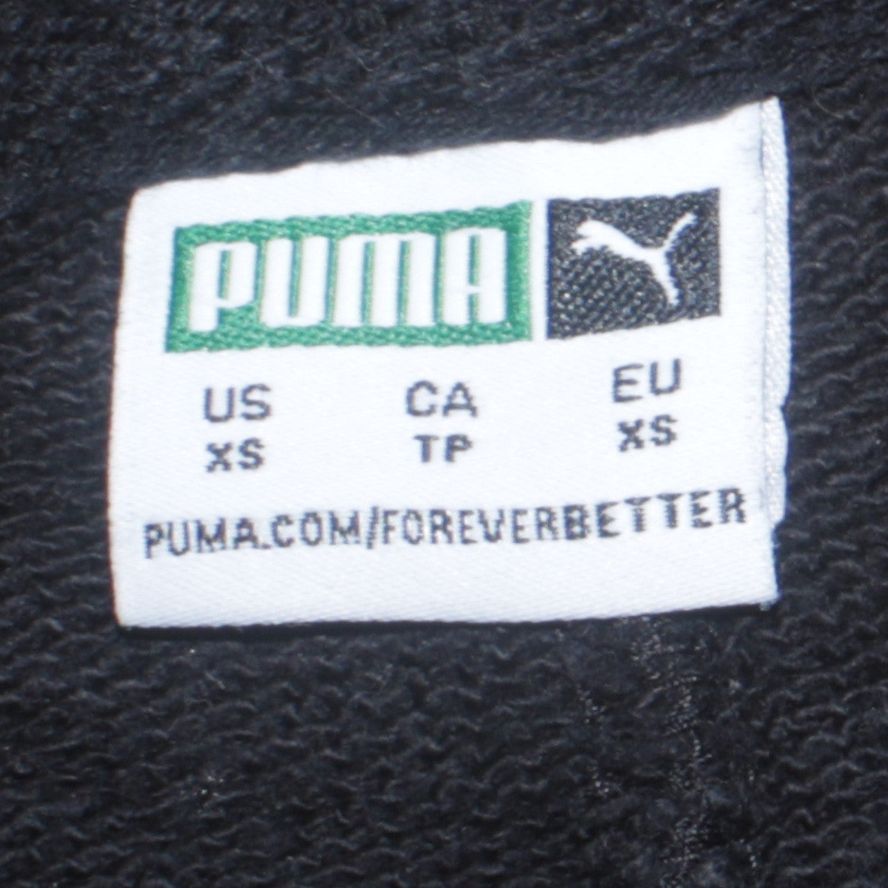 Puma Womens Black XS Crew Neck Pullover Sweatshirt