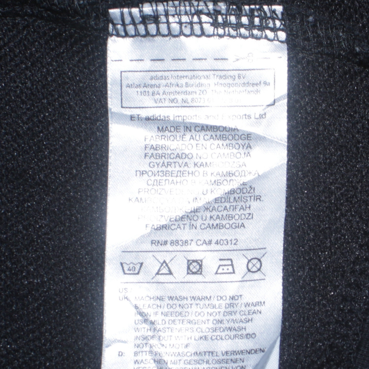 Adidas Womens Black Full Zip Hoodie Size M Classic 3-Stripes Hooded Sweatshirt