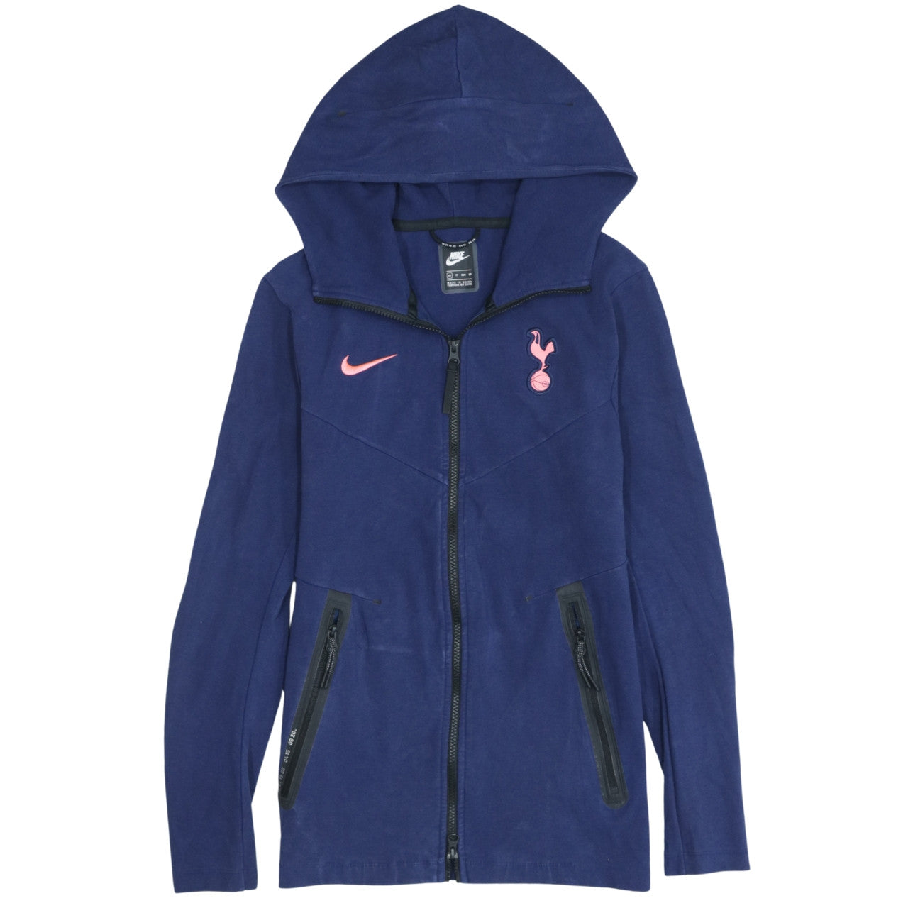 Nike Men's Blue Full Zip Hoodie XS Tottenham Logo Sportswear
