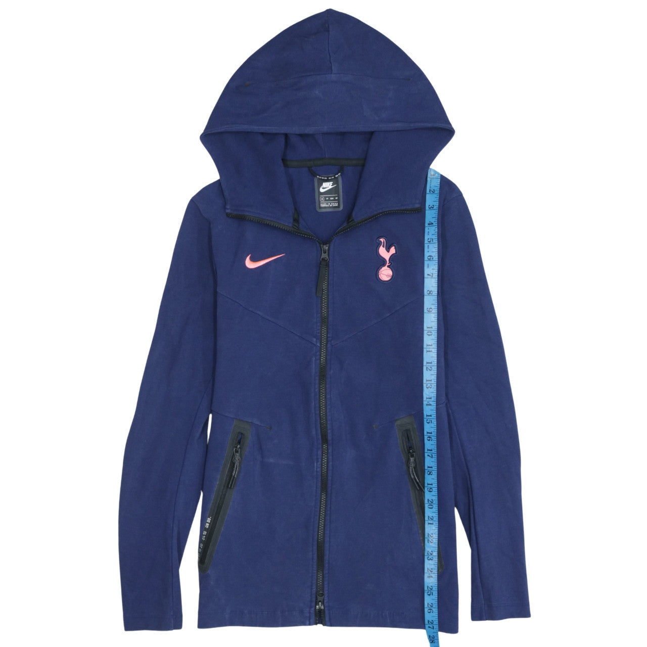 Nike Men's Blue Full Zip Hoodie XS Tottenham Logo Sportswear