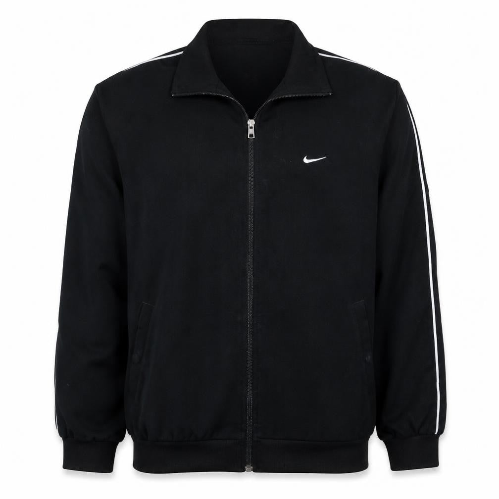 Nike Men's Black Track Jacket Medium Full Zip Lightweight