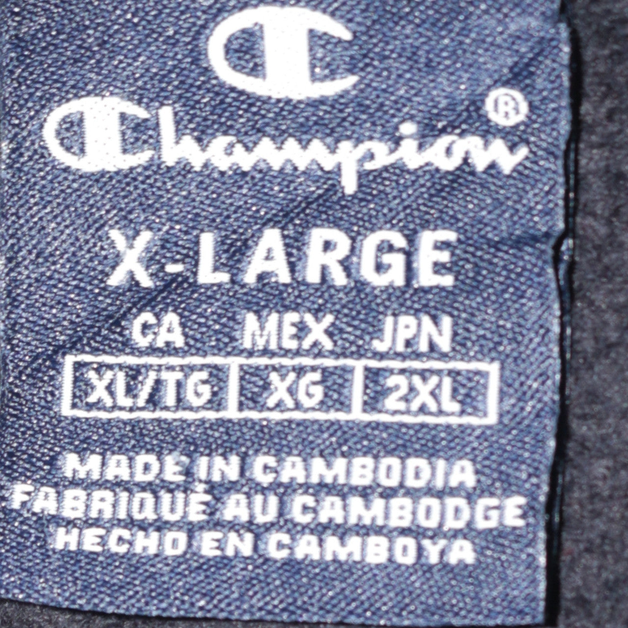 Champion Mens Black XL Pullover Hoodie Fleece Logo Sportswear