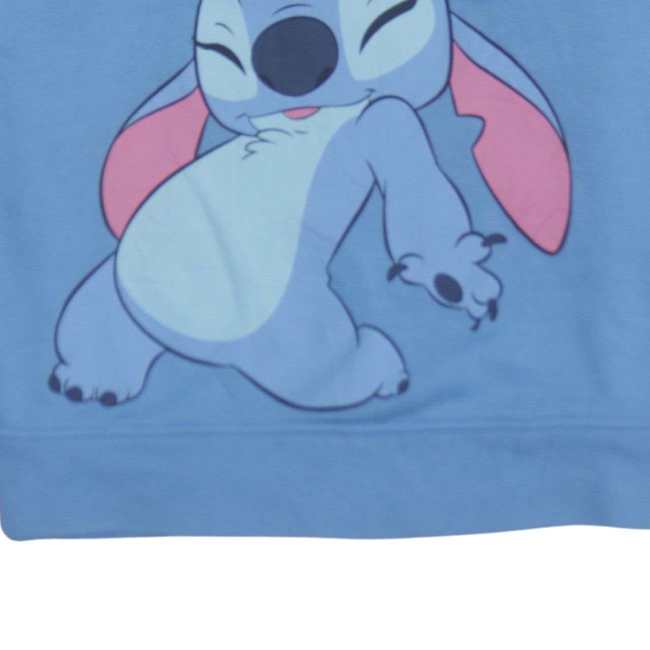 Disney Women Blue Stitch Aloha Sweatshirt Size S Regular