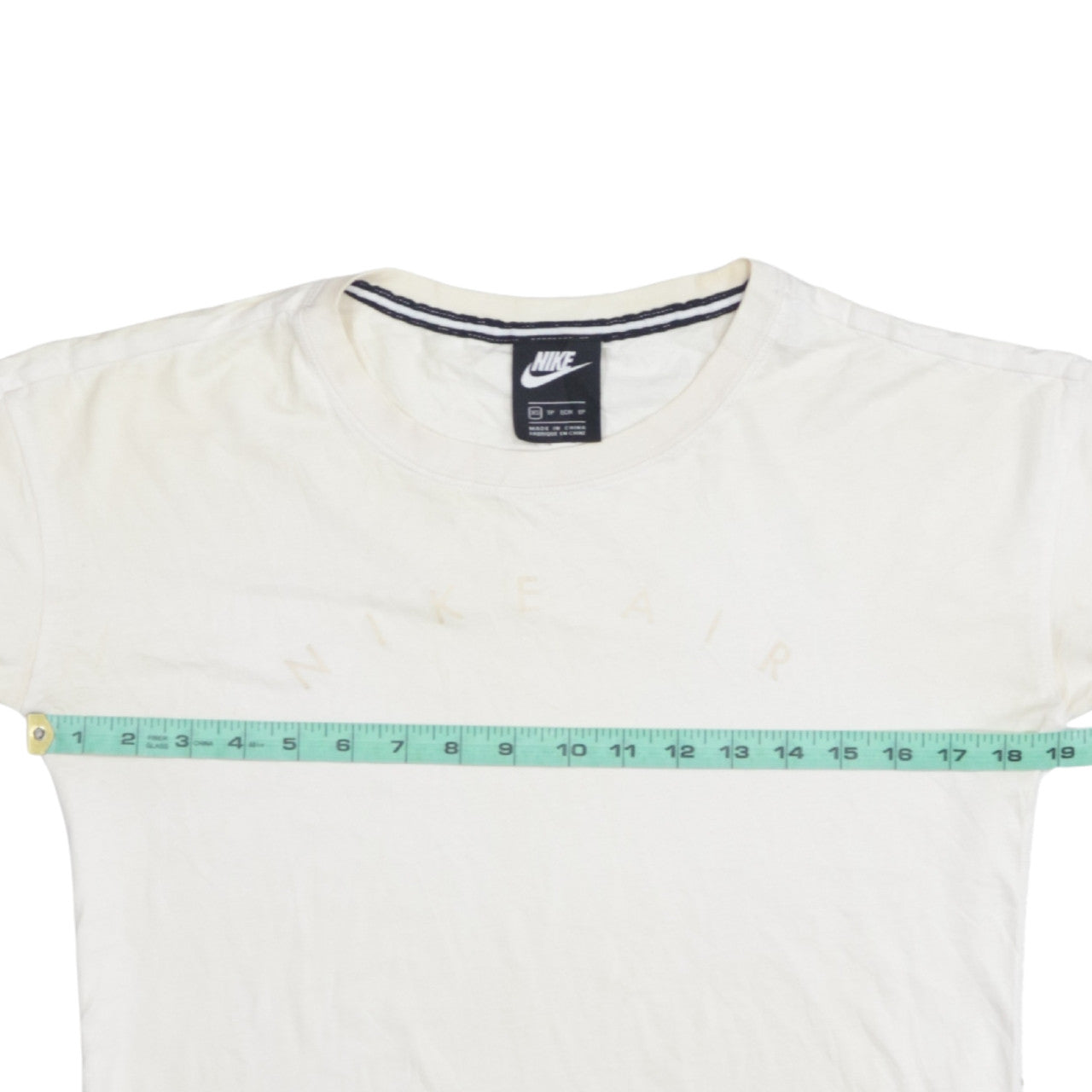 Nike Women's Ivory Air Logo Cotton Basic T-Shirt XS