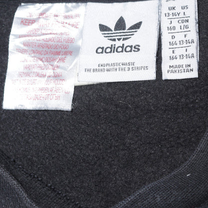 Additional view of Adidas boys’ black crew neck pullover sweatshirt 13-14 years