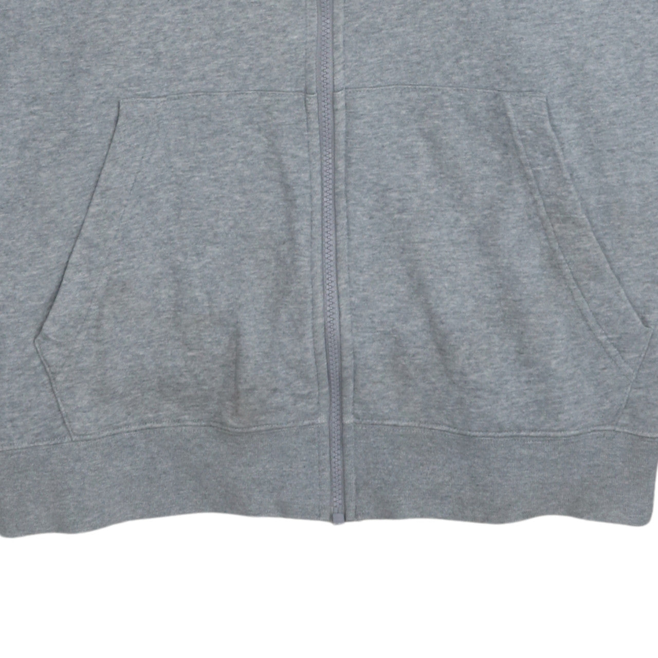 Nike Men's Grey Full Zip Hoodie XL Cotton Blend Casual Sweatshirt