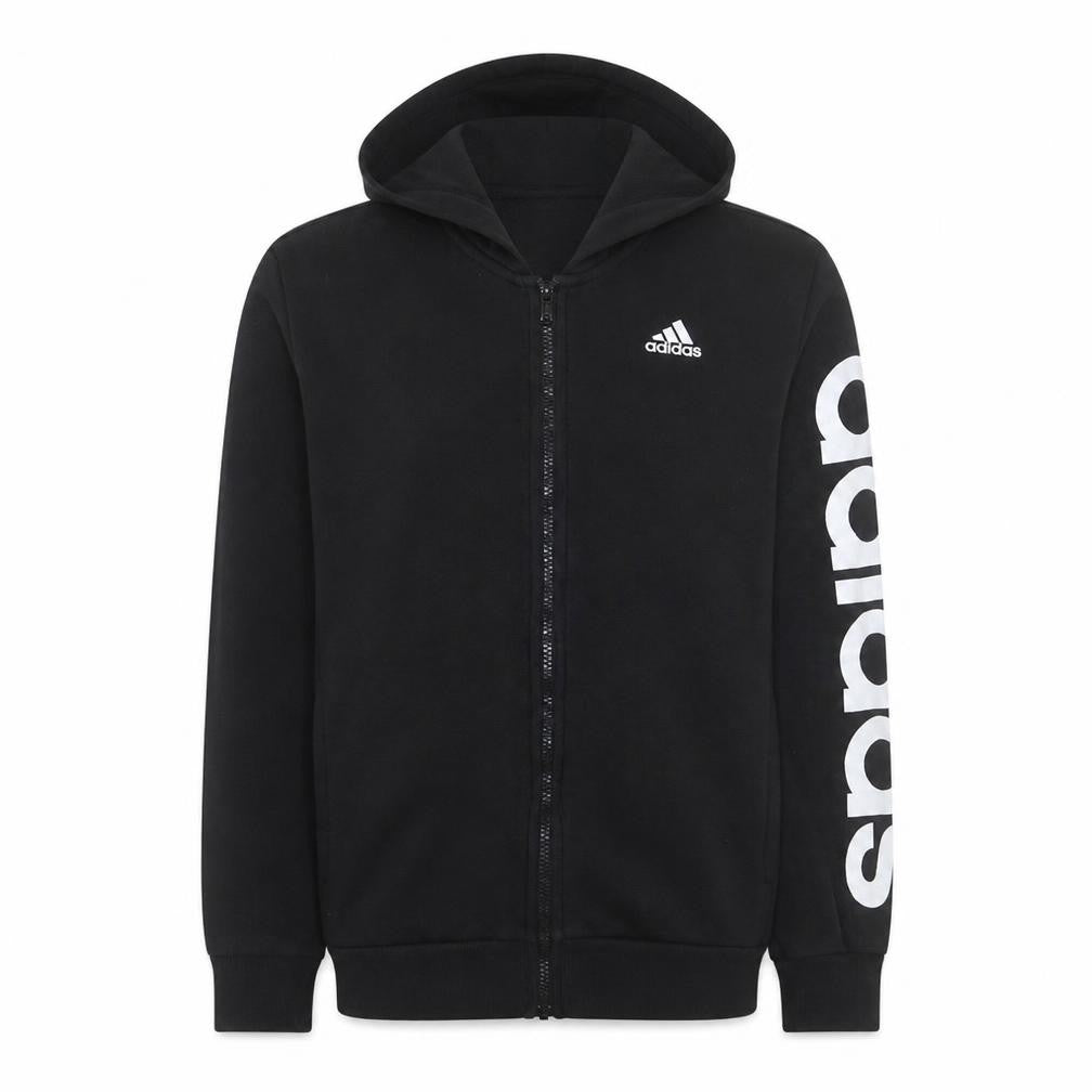 adidas Men's Black Full Zip Hoodie Medium Sports Essentials