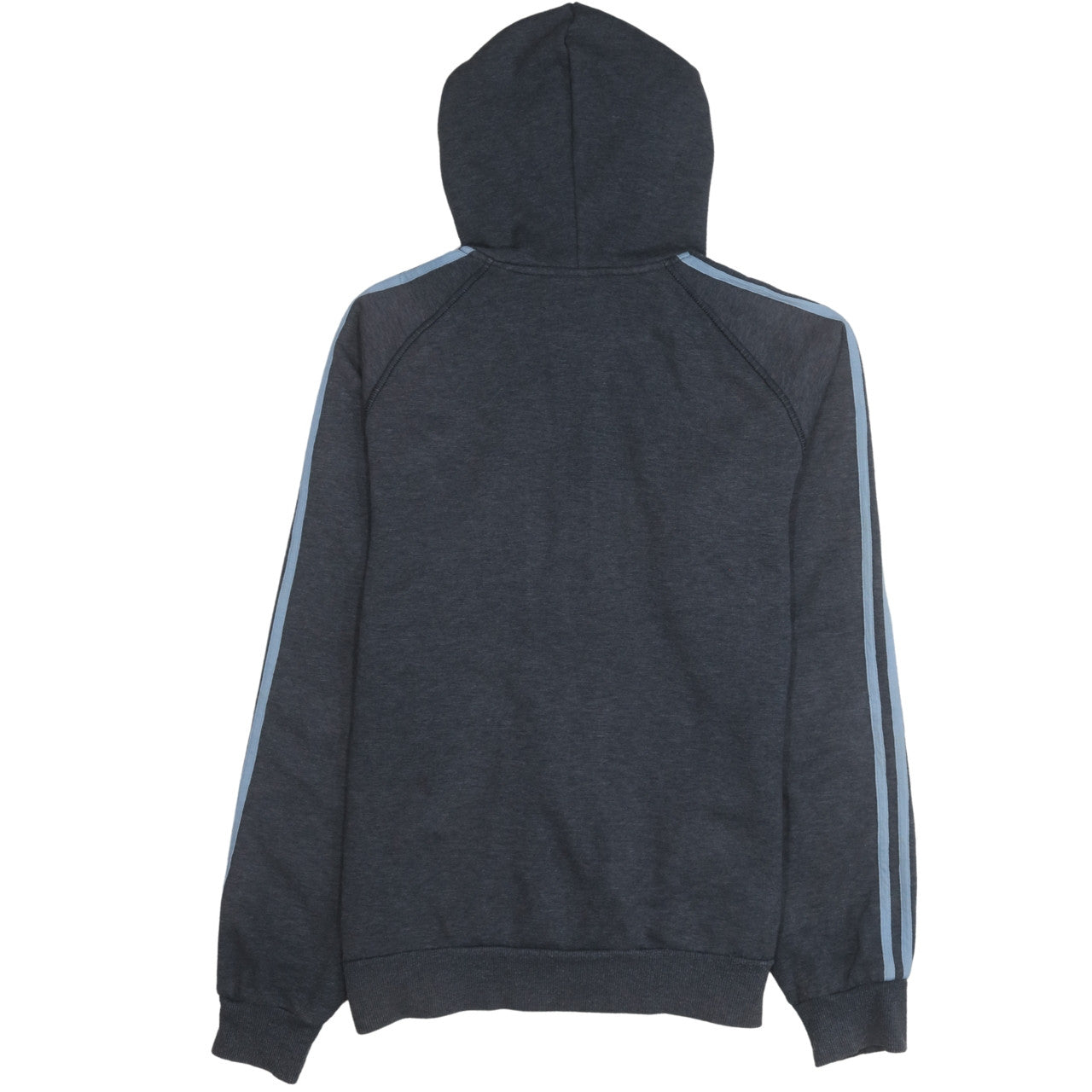Adidas Men's Grey Full Zip Hoodie Medium Sports Style