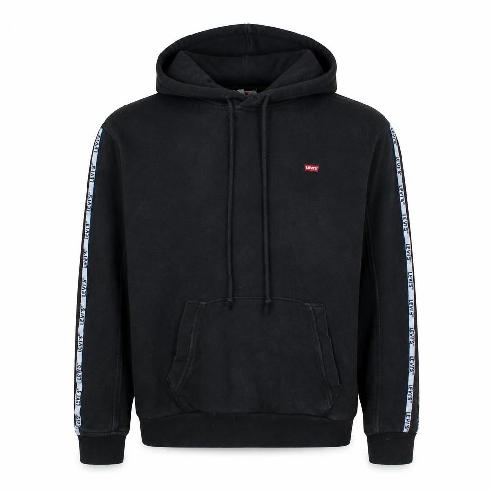 Levi's Men's Black XS Pullover Hoodie with Logo Trim