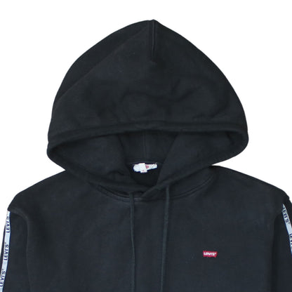 Levi's Men's Black XS Pullover Hoodie with Logo Trim