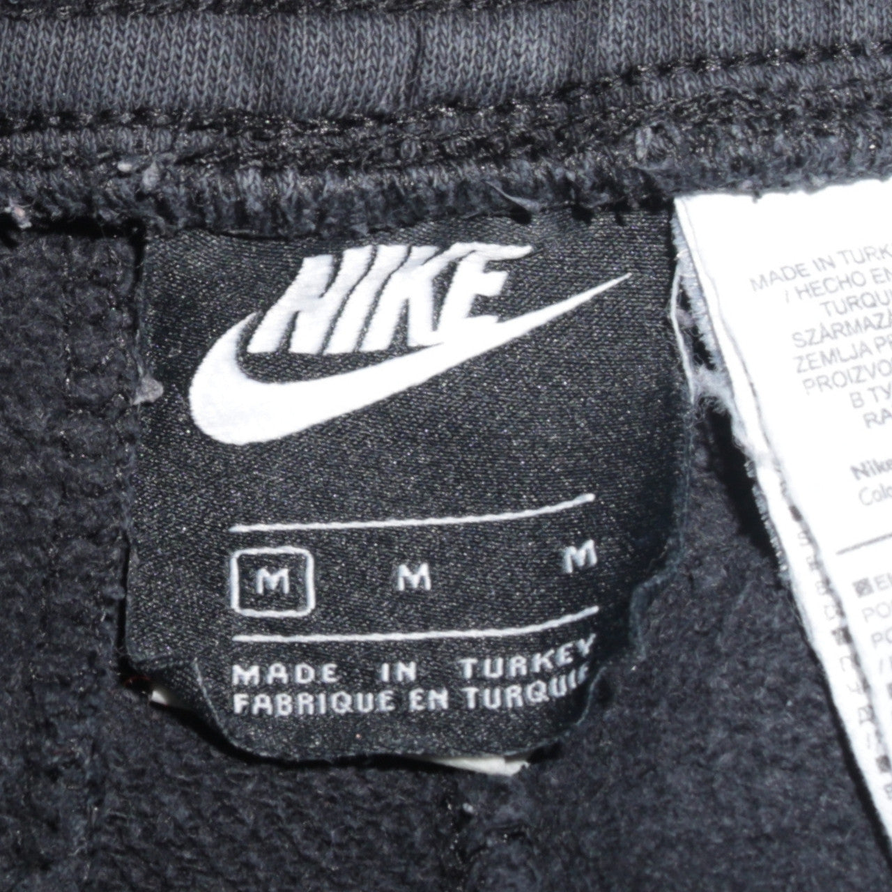 Nike Men's Black Fleece Joggers Sweatpants Size M Tapered Fit