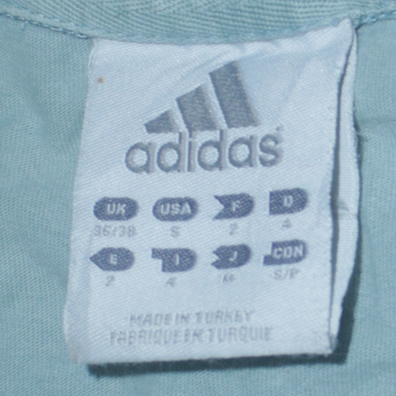 Adidas Men's Blue Cotton Crew Neck Sports T-Shirt Size S