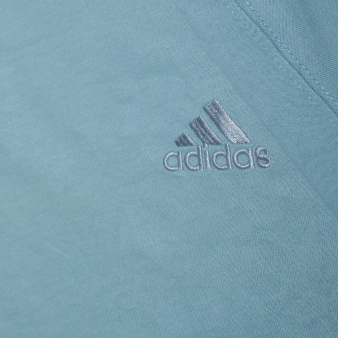 Adidas Men's Blue Cotton Crew Neck Sports T-Shirt Size S