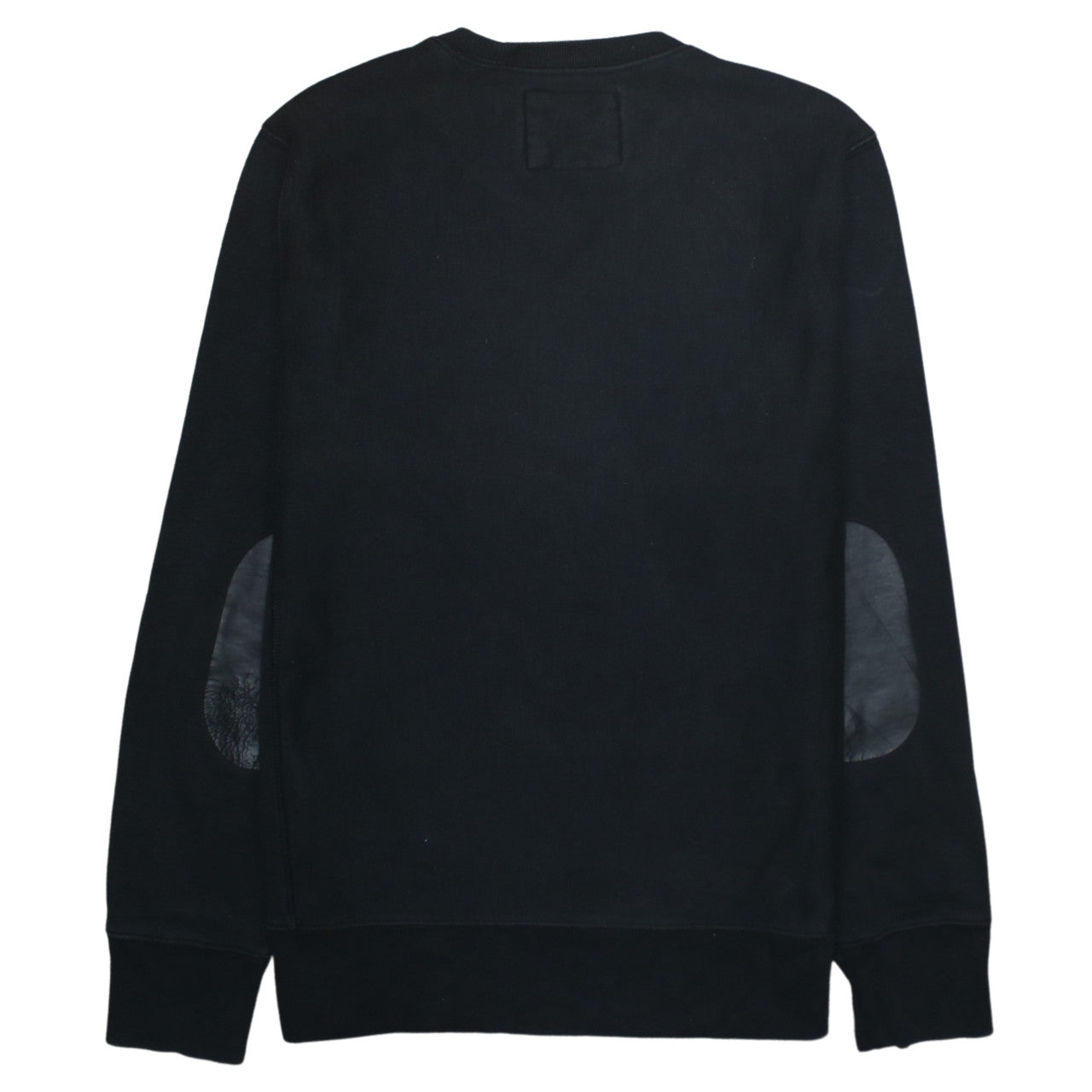 GAP Men's Black Medium Crew Neck Logo Sweatshirt Cotton Blend