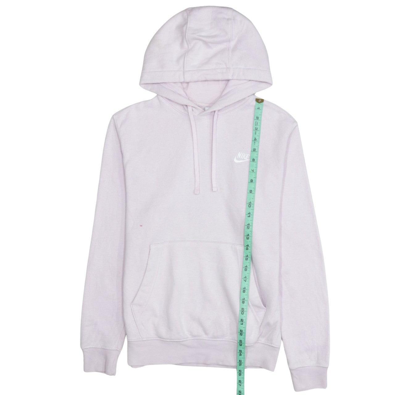 Nike Women’s Pink Pullover Hoodie Small Embroidered Logo Cotton Blend
