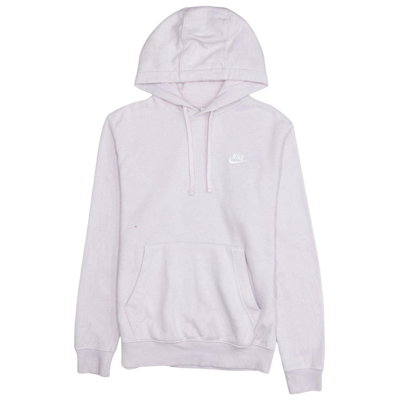 Nike Women’s Pink Pullover Hoodie Small Embroidered Logo Cotton Blend
