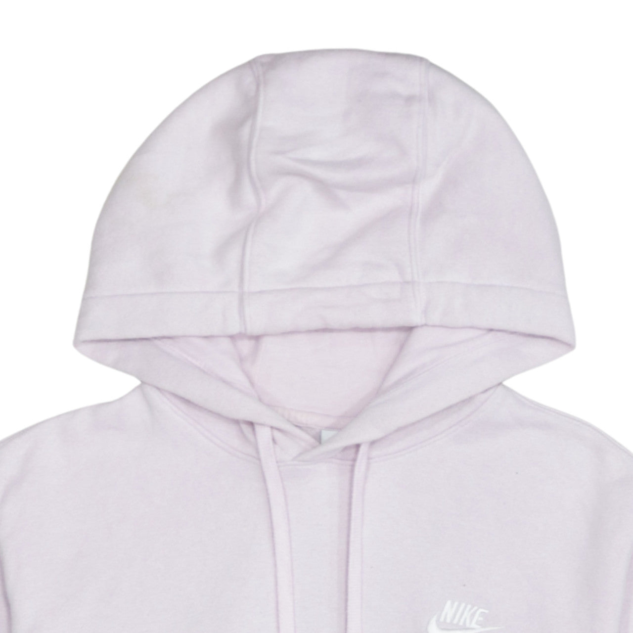 Nike Women’s Pink Pullover Hoodie Small Embroidered Logo Cotton Blend