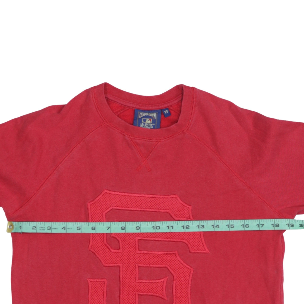 Majestic Men's Red Crew Neck Sweatshirt XS Sports Graphic Pullover