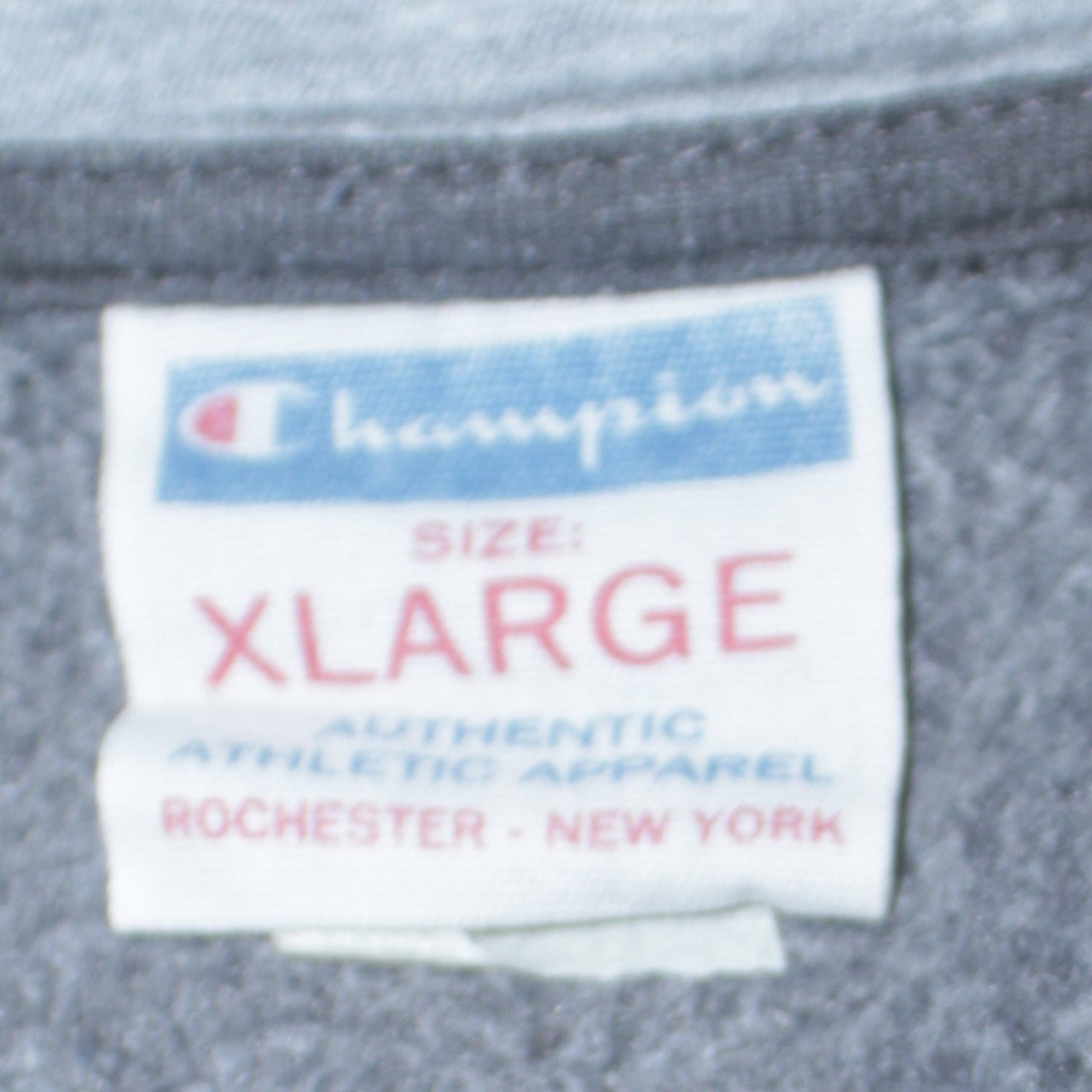 Champion Men's Grey Full Zip Sweatshirt XL Mock Neck Sports Style