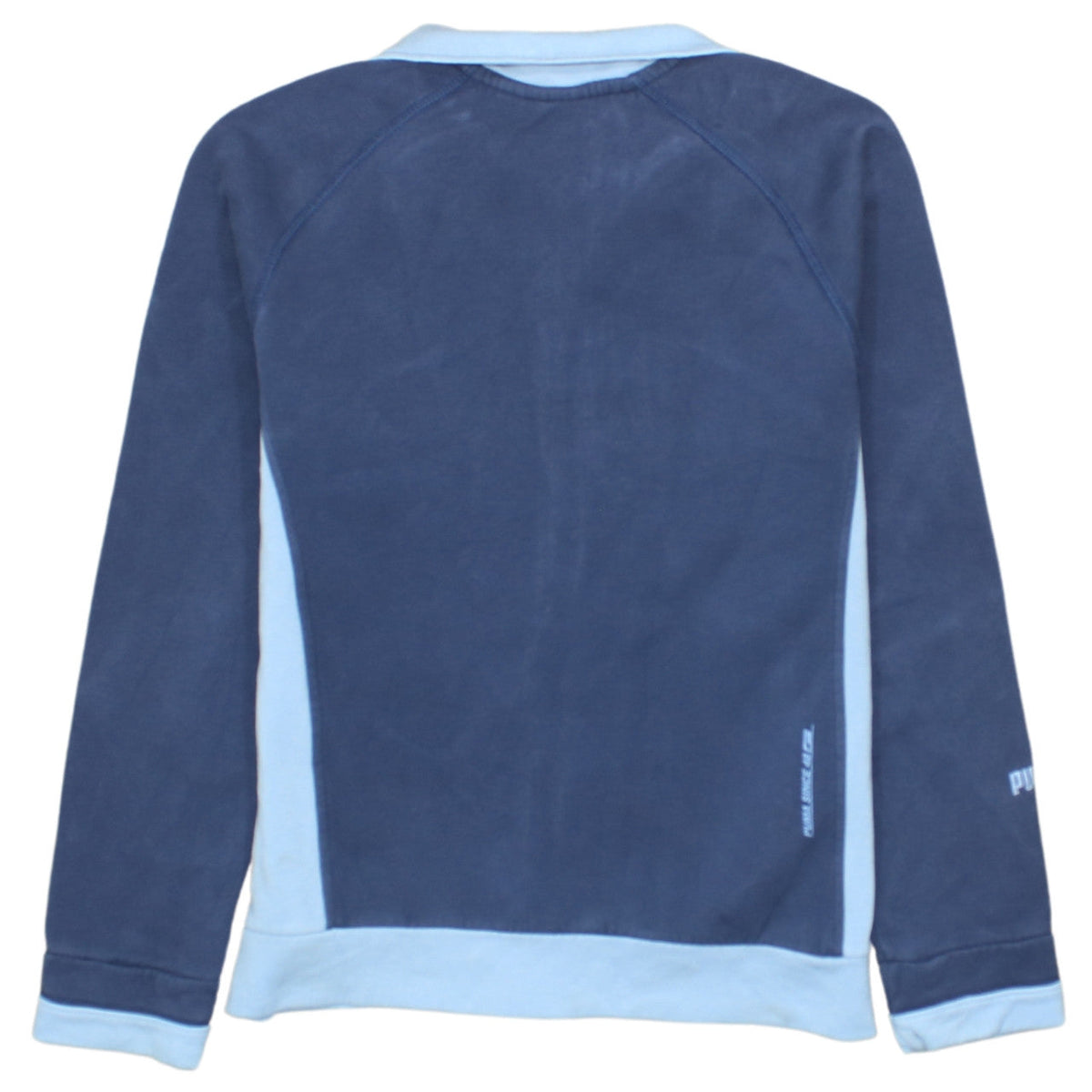 Puma Boys Blue Full Zip Sweatshirt Hoodie Size 12 Years Fleece Lined