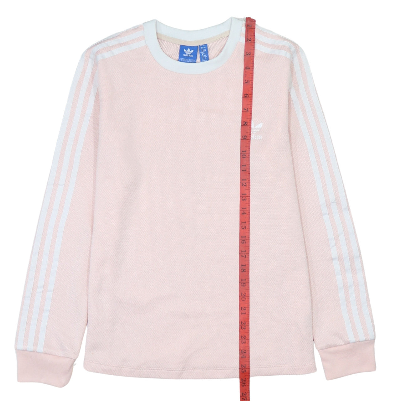 Adidas Women Pink Crew Neck Long Sleeve Pullover Sweatshirt UK 16
