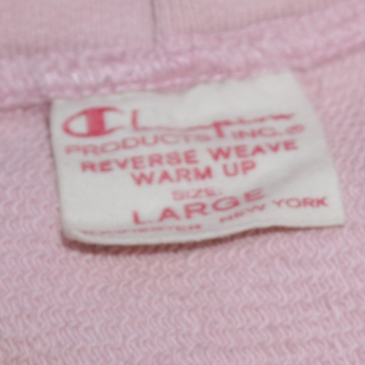 Champion Womens Pink Reverse Weave Pullover Hoodie Size L 100% Cotton