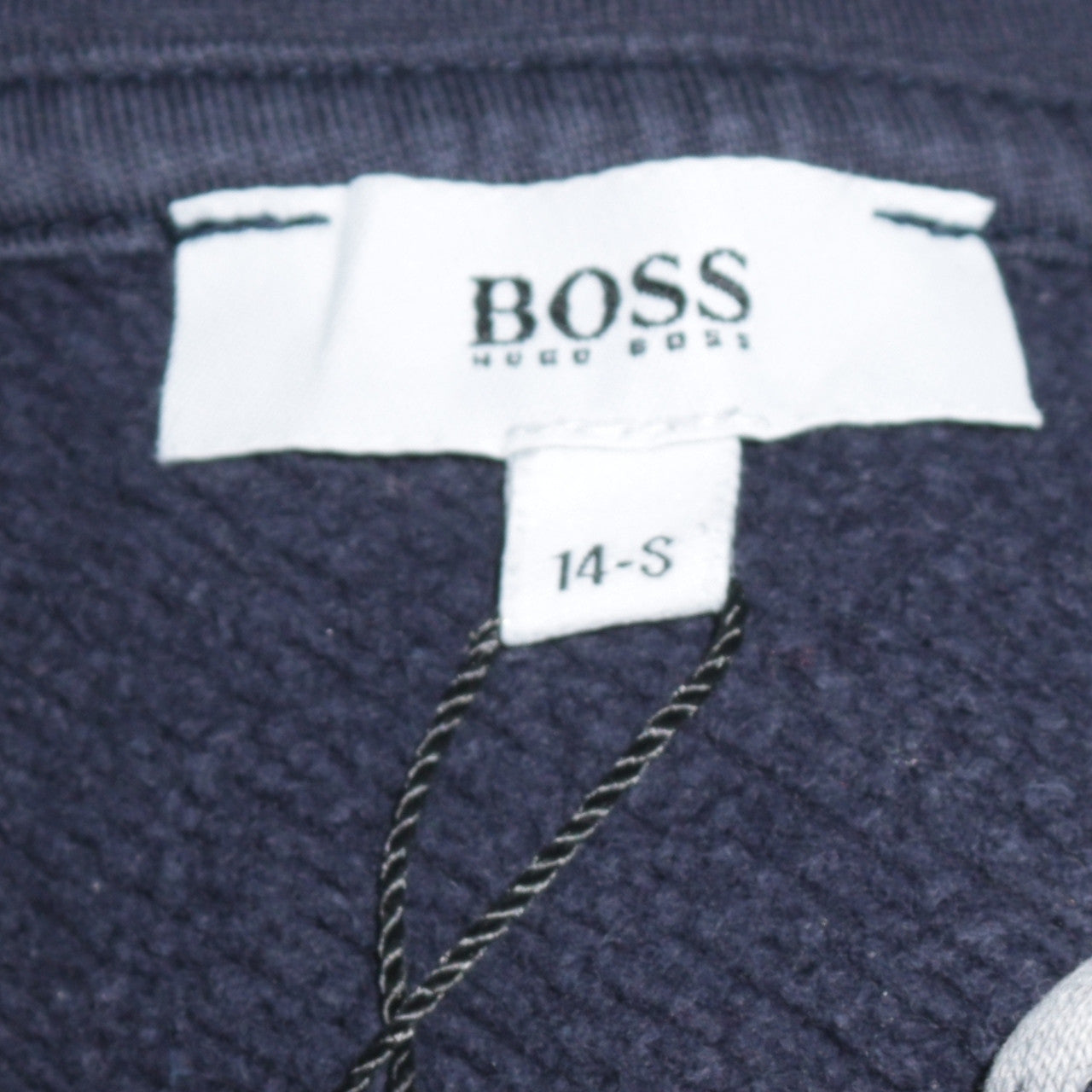Hugo Boss Boys Navy & Grey Full Zip Hoodie Size 14 Years Classic Fit