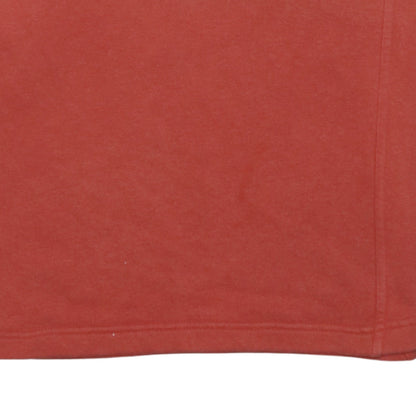Additional view of Adidas boys’ red fleece pullover sweatshirt, size 140, long sleeve logo top