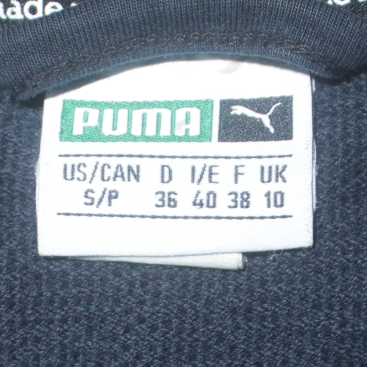 Puma Women Black Full Zip Sweatshirt Size 10 Casual Logo