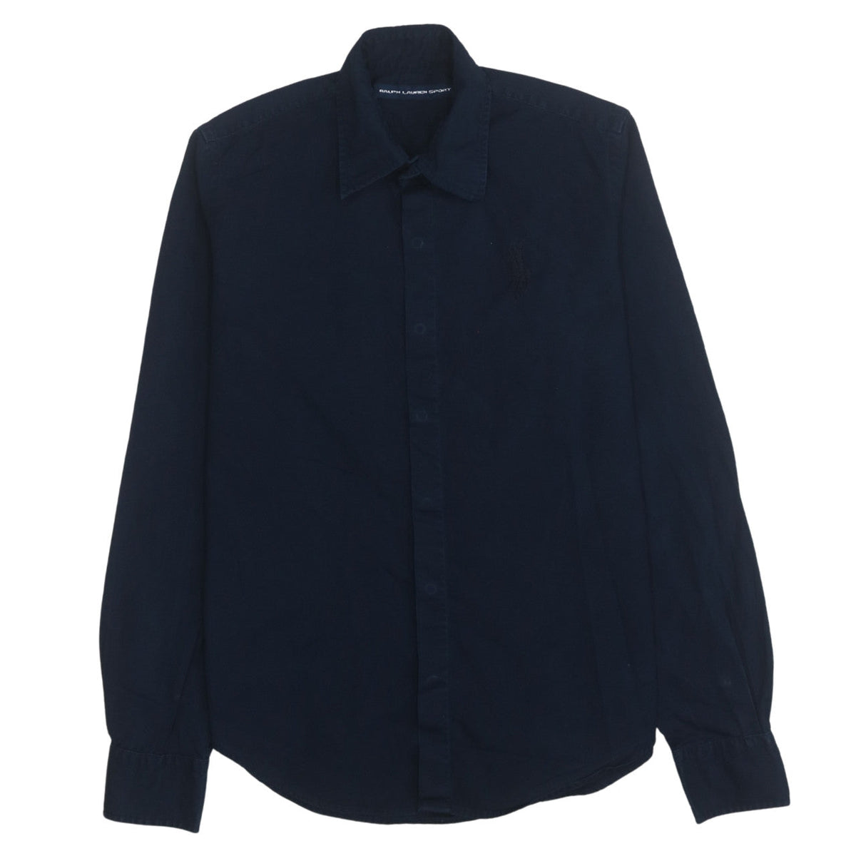 Ralph Lauren Boys Blue Cotton Button-Up Long Sleeve Shirt Size 10 Years