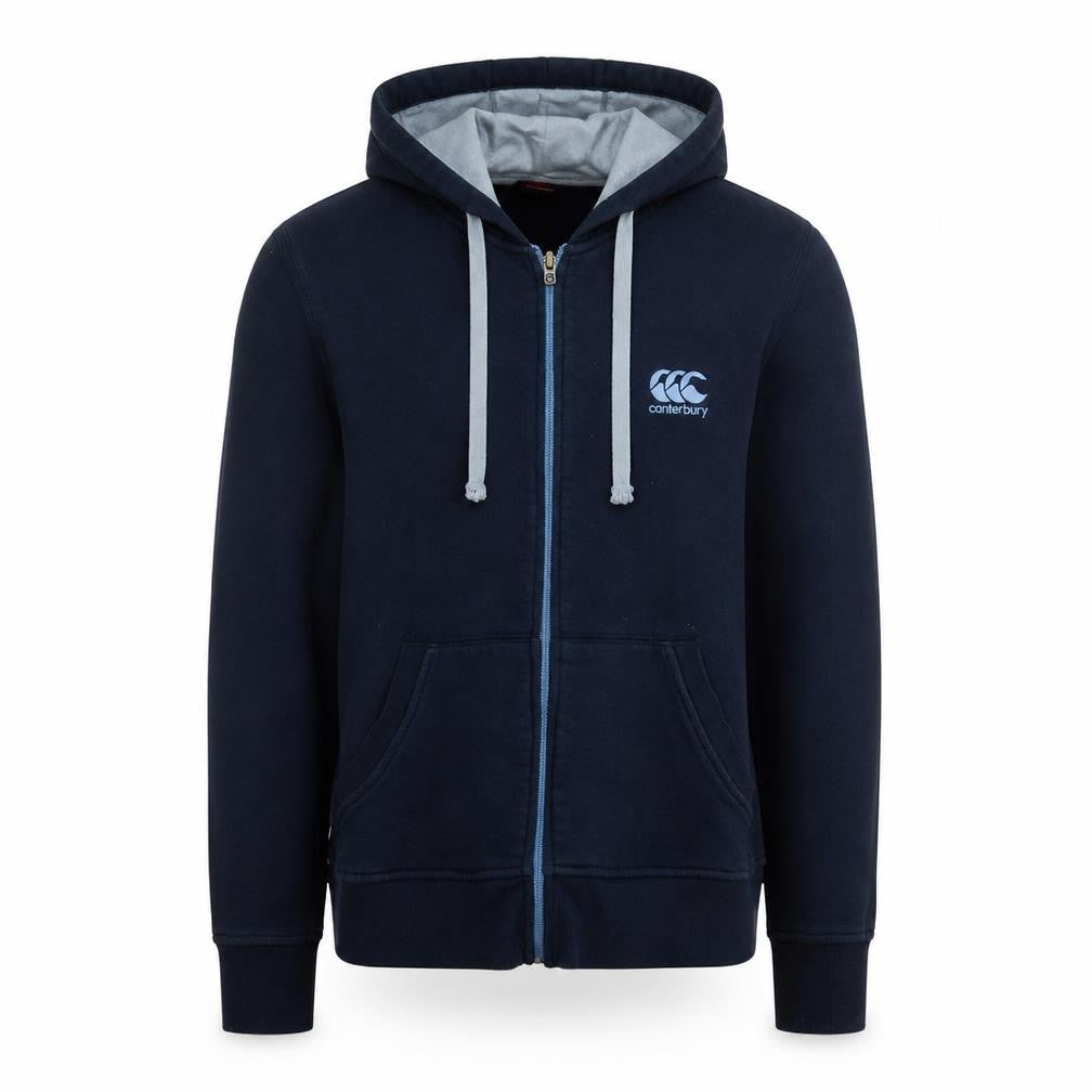 Canterbury Men's Blue Full Zip Hoodie Size S Regular Fit