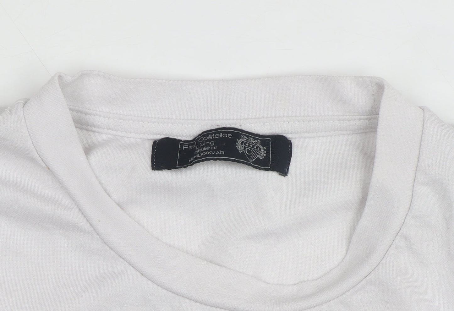Paul Costelloe Living Men's White Crew Neck XX-Large T-Shirt
