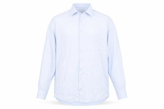 Jack Doyle Men's Blue 4XL Striped Long Sleeve Formal Dress Shirt