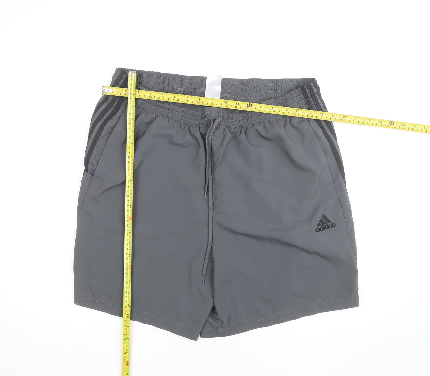 Adidas Men’s Grey 2XL Athletic Shorts Lightweight Drawstring