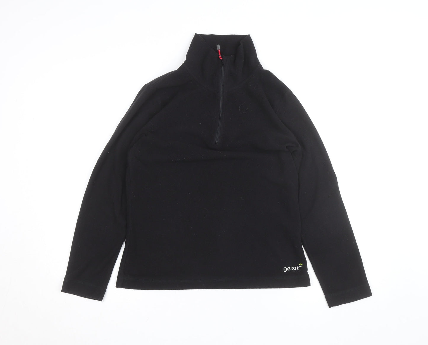 Gelert Women's Black Fleece Half Zip Lightweight Activewear Jacket UK 10