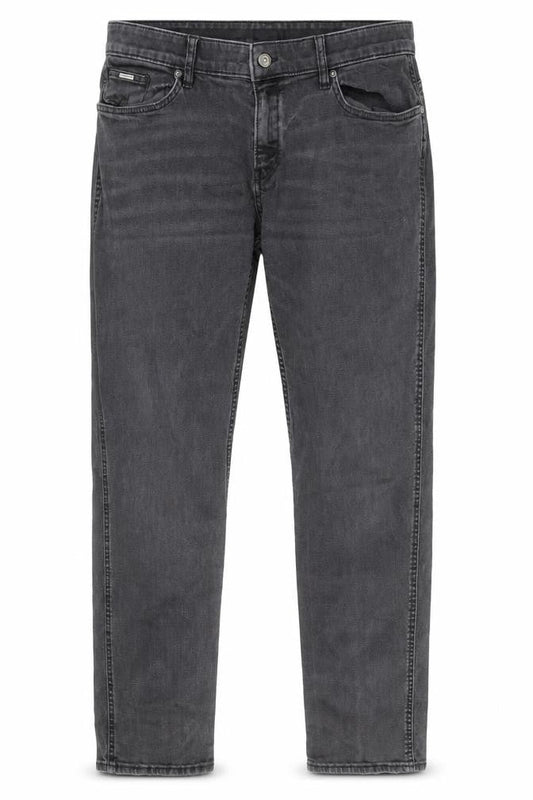 BOSS Mens Grey Slim Fit Denim Chino Trousers Size 32W 32L