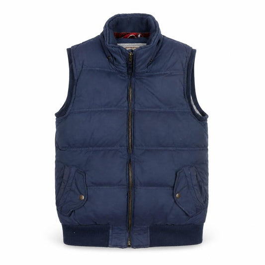 FatFace Women's Blue Puffer Waistcoat Size 12 Sleeveless Casual