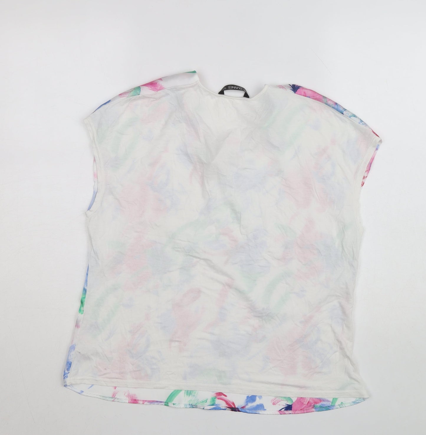 Dunnes Women’s Multicoloured Floral Short Sleeve Blouse - Size M