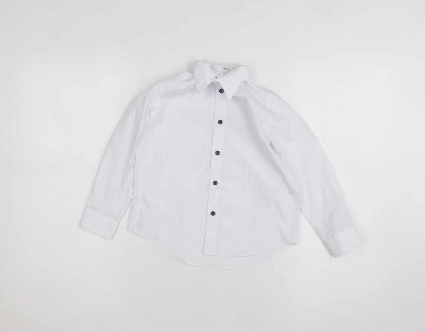 Next Boys White Long Sleeve Button-Up Dress Shirt 6 Years Occasion Wear